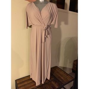 Bridesmaid dress in beige